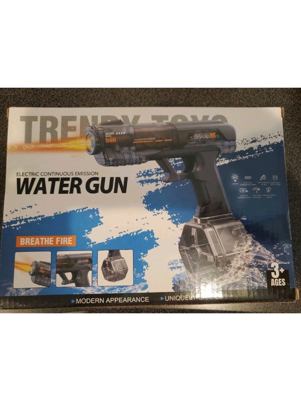 Electric Water Gun Fire Breathing Toy CY089 Kids Ages 3+ Outdoor Summer Play